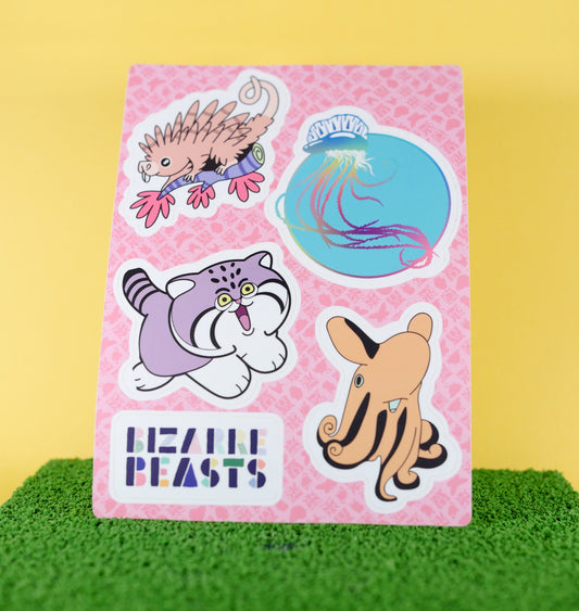 Bizarre Beasts Sticker Sheet - Vol. 1