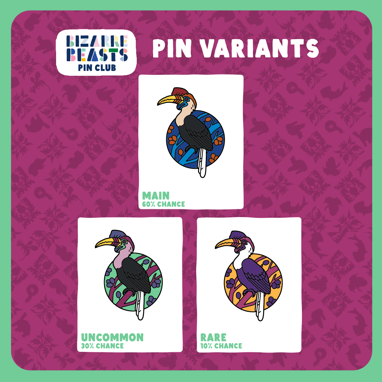 Bizarre Beasts Pin Subscription!