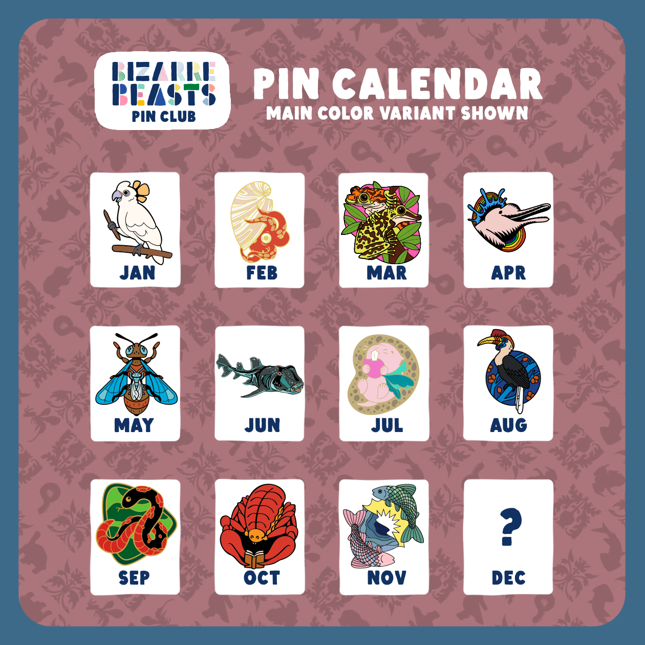 Bizarre Beasts Pin Subscription!