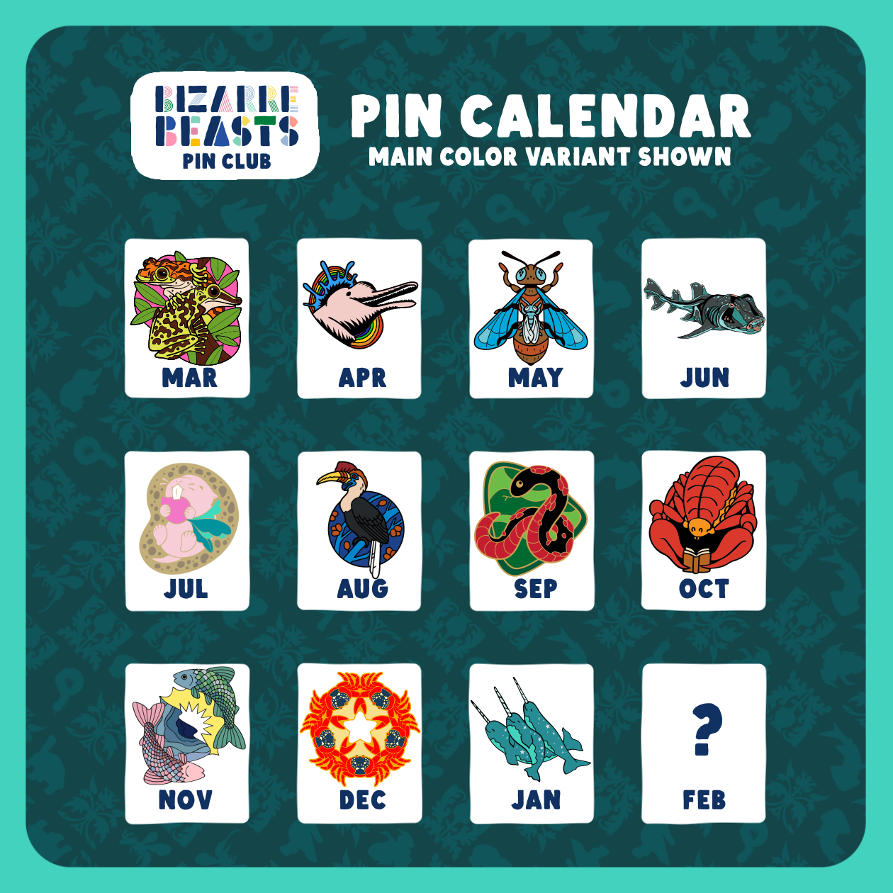 Bizarre Beasts Pin Subscription!