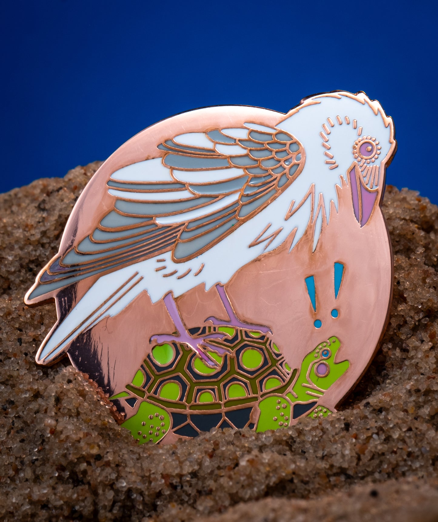 Bizarre Beasts Pin: Raven/Desert Tortoise
