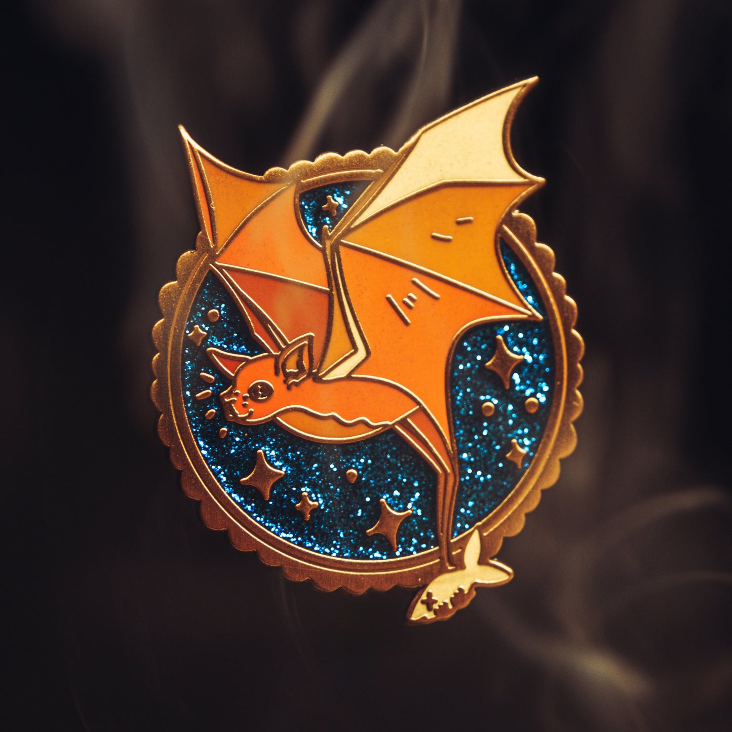 Greater Bulldog Bat Enamel Pin - Rare