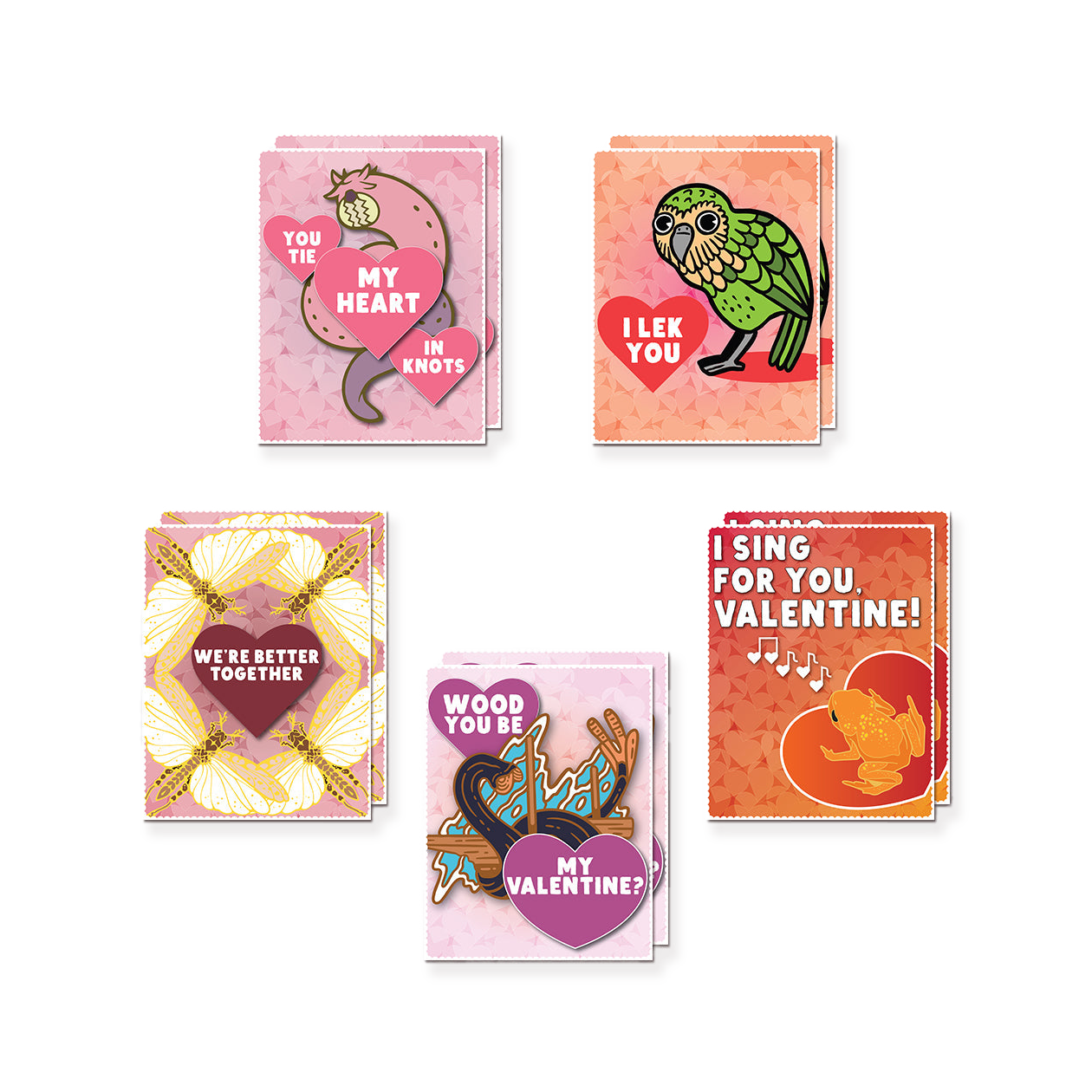 Bizarre Beasts Valentine's Day Cards
