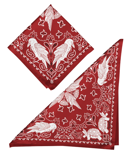 Raven and Desert Tortoise Bandana