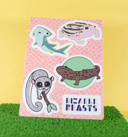 Bizarre Beasts Sticker Sheet - Vol. 3