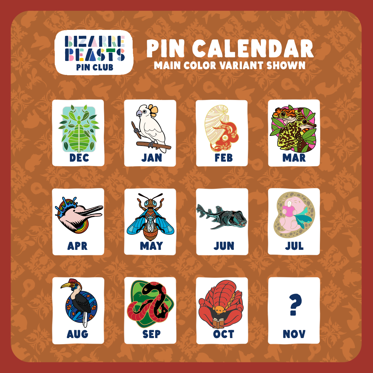 Bizarre Beasts Pin Subscription!