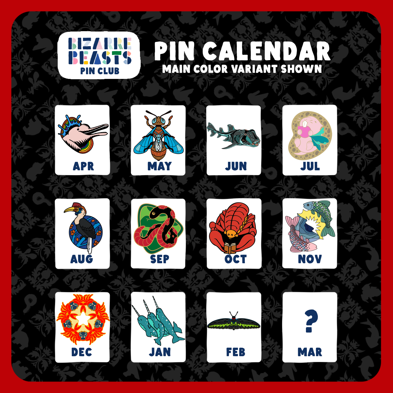 Bizarre Beasts Pin Subscription!