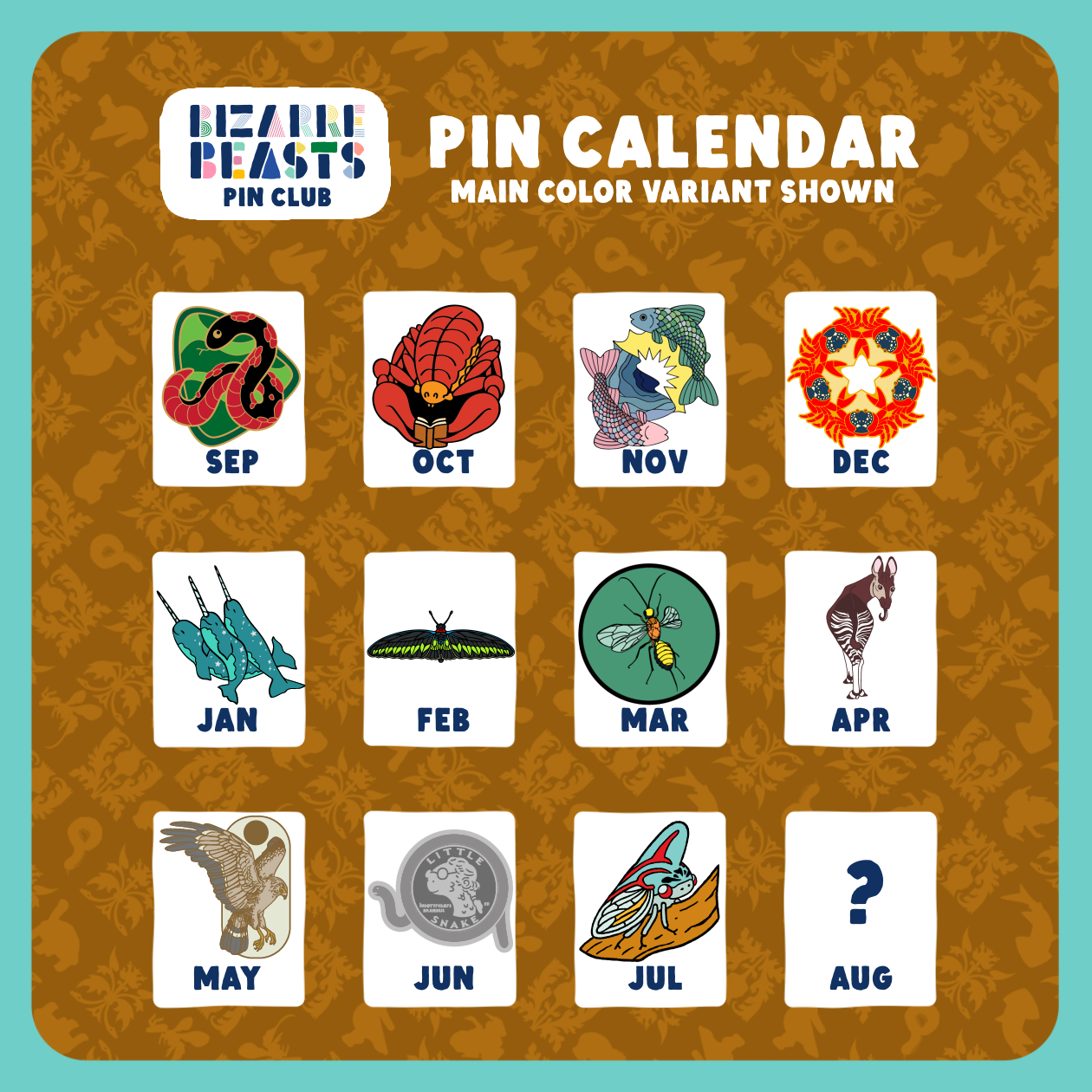 Bizarre Beasts Pin Subscription!