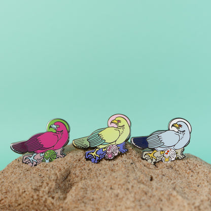 Bizarre Beasts Pin: Snail Kites and Island Apple Snails