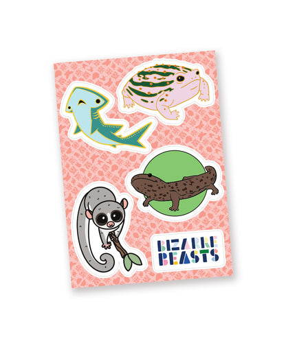 Bizarre Beasts Sticker Sheet - Vol. 3