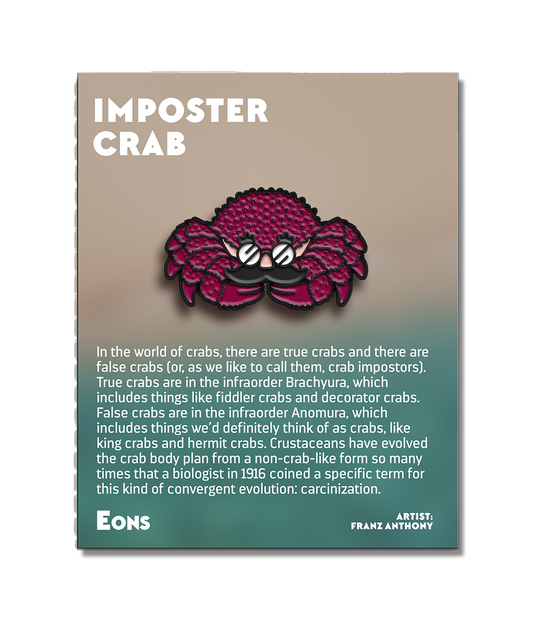 Imposter Crab Enamel Pin