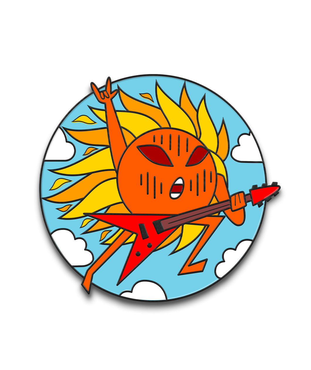 Metal Sun Pin