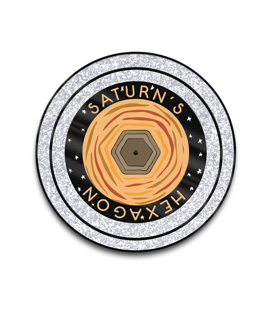 Saturn's Hexagon Pin