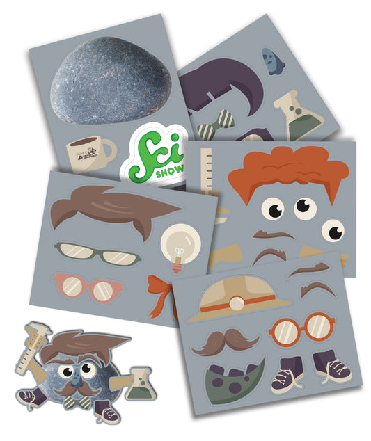 SciShow Rocks Box April Fools Sticker Set